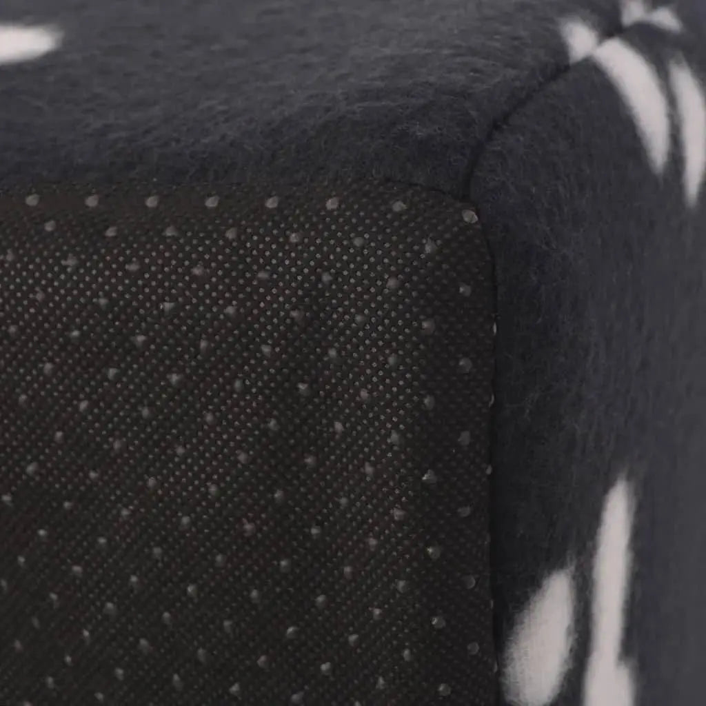 W2B VidaXL XL Cat Bed Cave Black White Polyester