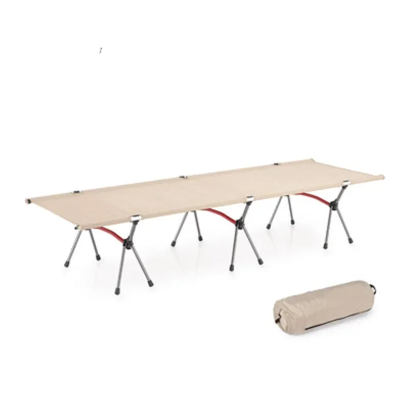 Camping Cot Outdoor Exquisite Camping Folding Bed Lightweight and Portable Car Picnic Seating Stable and Comfortable Single Bed - MyLootWare
