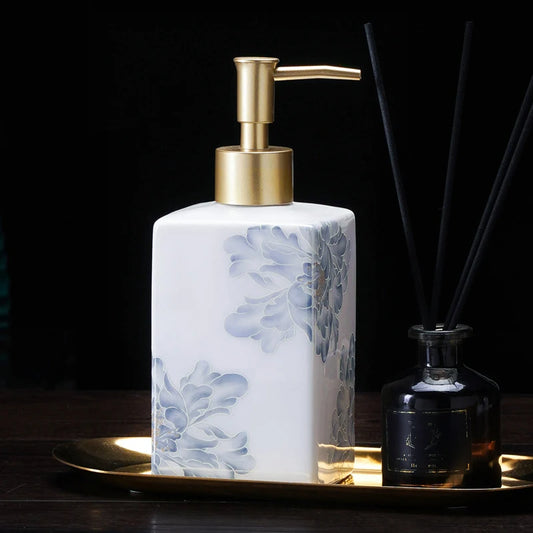 New Chinese ceramic press bottle lotion bottle