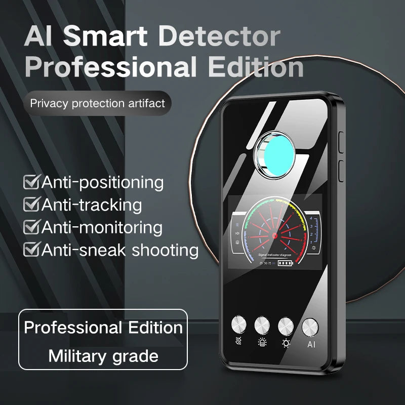 Hidden Spy Camera Detector Security Protection Anti Spy Gadget GPS Tracker Finder Bug Detector Wireless Signal Infrared Scanner