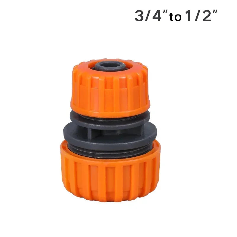 Garden Watering Hose Plastic Quick Connector 1/2" 3/4'' 1 Double Male Coupling Joint Adapter Extender Set for Pipe