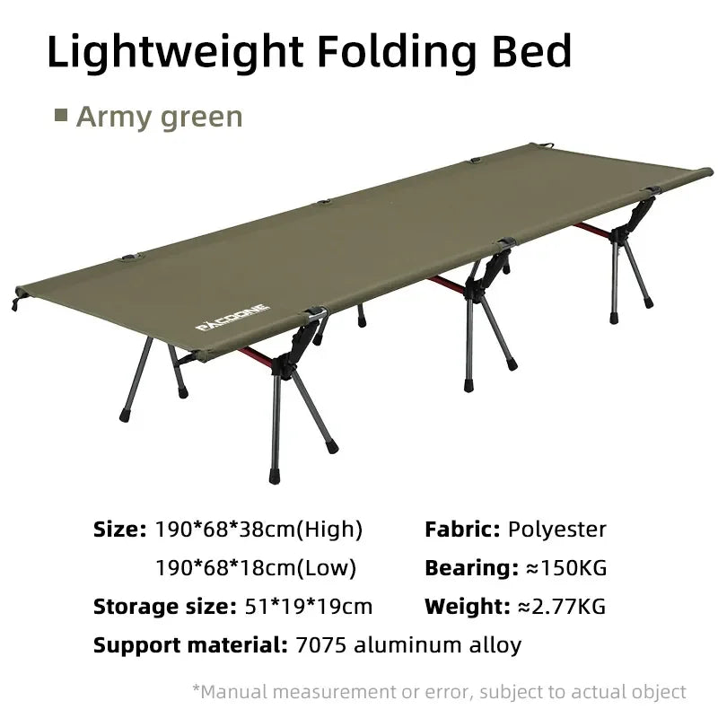 Camping Cot Folding Camping Bed Portable Outdoor Bed Comfortable Sleeping Cots for Adults & Kids Camping, Travel, RV - MyLootWare