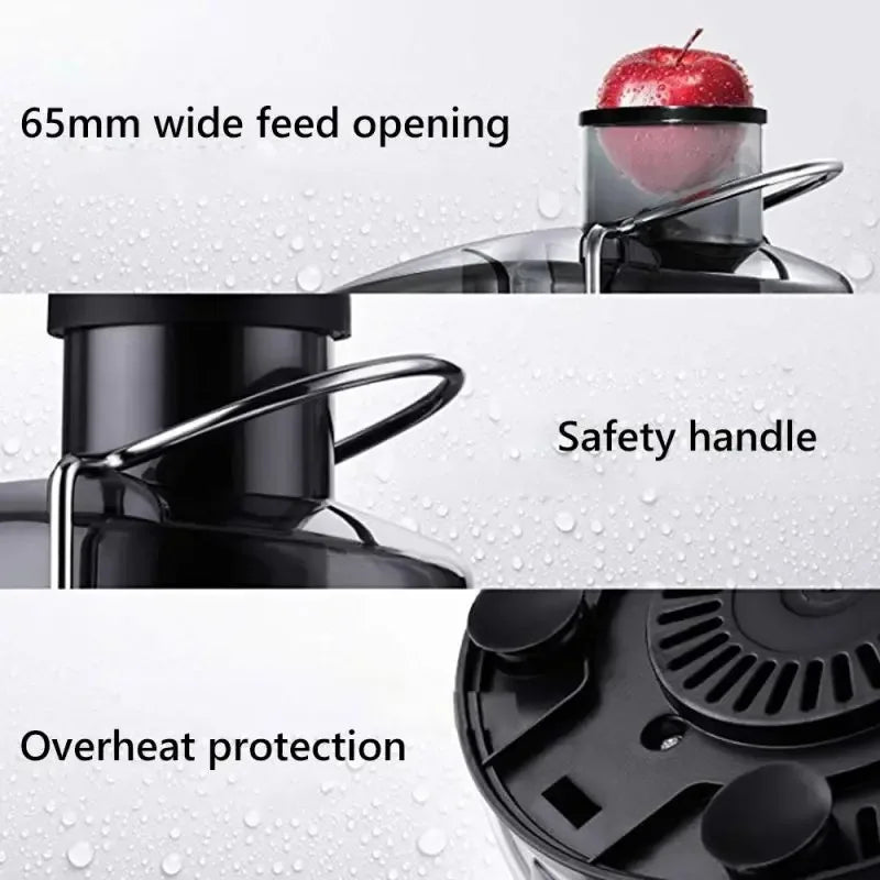 Juicer centrifugal Household large caliber electric juice machine residue separation vegetable Juicer EU/US