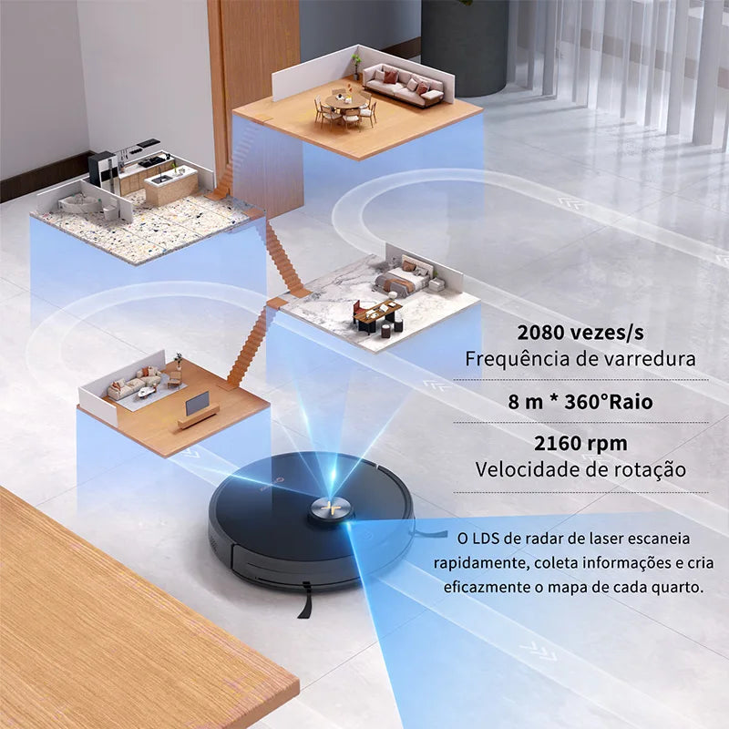 Neatsvor X600 Pro Robot Vacuum Cleaner with 6000Pa