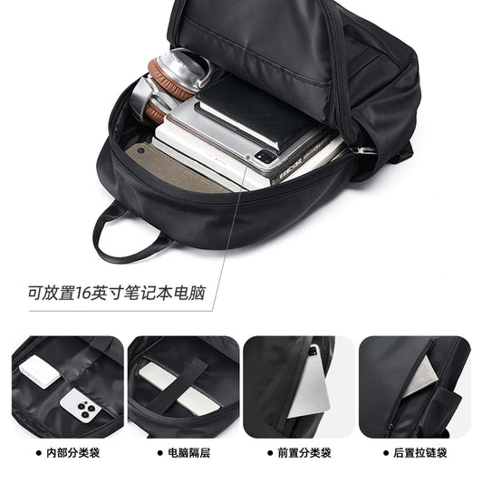 Backpack School Bags Manager Bag Men Waterproof Backpack Universal Bag For Work Fit 16inch Laptop With Breakable Back Panel - MyLootWare