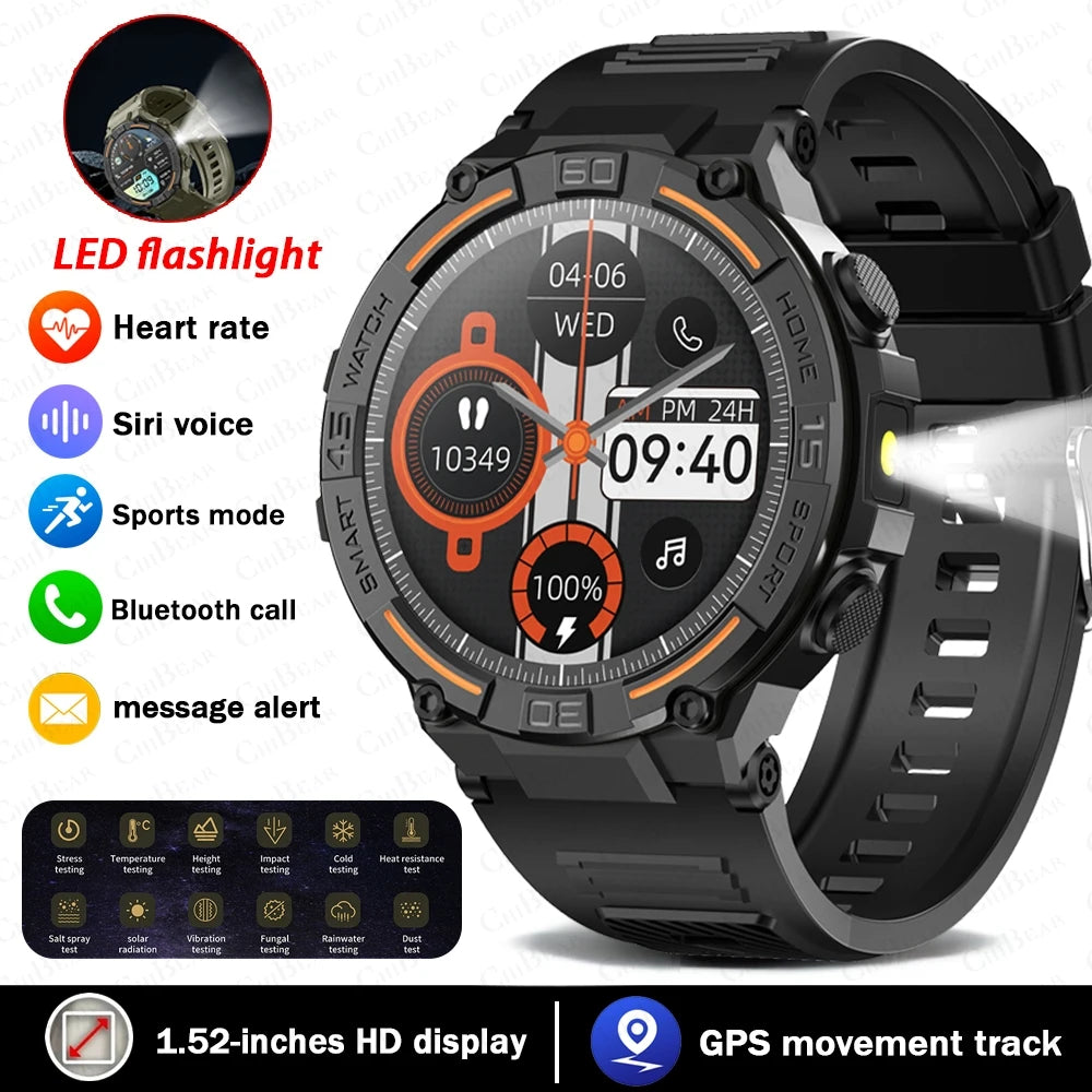 Smartwatch Military Men 360*360 HD Screen