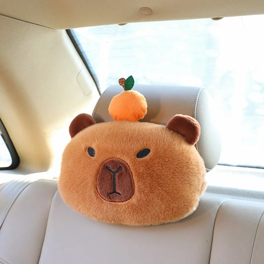 KAPIBARA Plush Toy Capybara Car Pillow Seat Belt