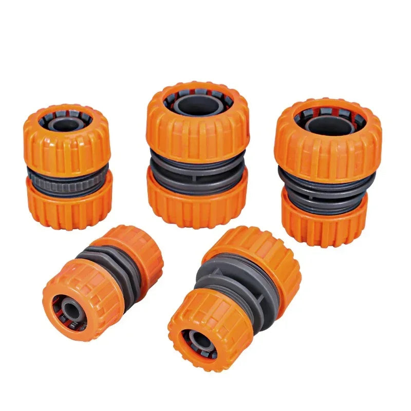 Garden Watering Hose Plastic Quick Connector 1/2" 3/4'' 1 Double Male Coupling Joint Adapter Extender Set for Pipe
