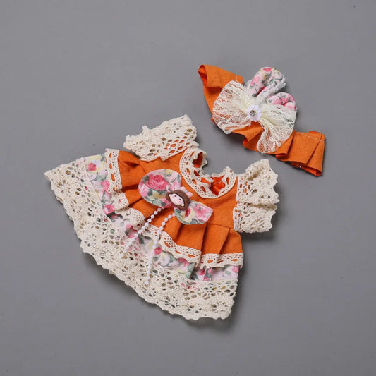 Cute 20cm Cotton Doll Clothes Dresses Children