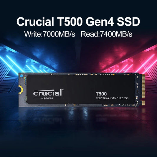 Crucial T500 1TB Gen4 NVMe M.2 Internal Gaming