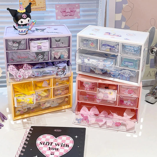 Kawaii MINISO Girls Cinnamoroll Desktop Storage