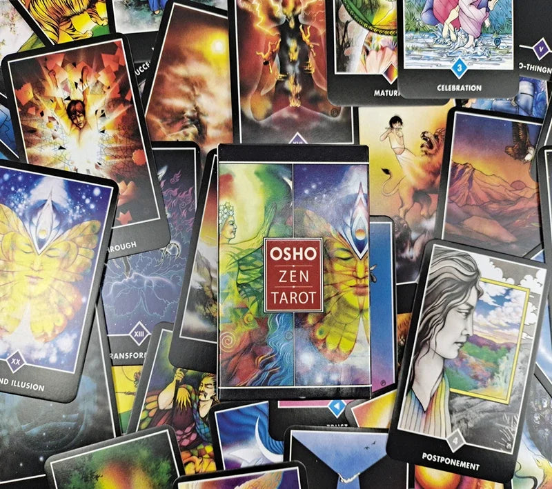 New Osho Zen Tarot Cards PDF Guidebook English Version Oracle Deck Board Game For Party