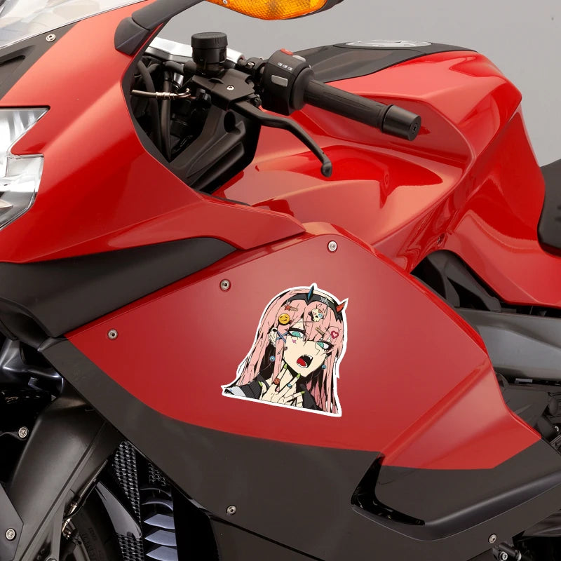 Anime stickers car stickers anime 2D cypunk car motorcycle waterproof reflective stickers - MyLootWare