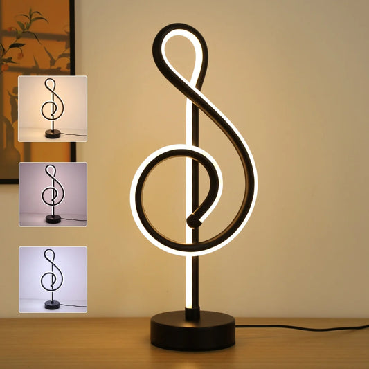 Modern Musical Note LED Table Lamp