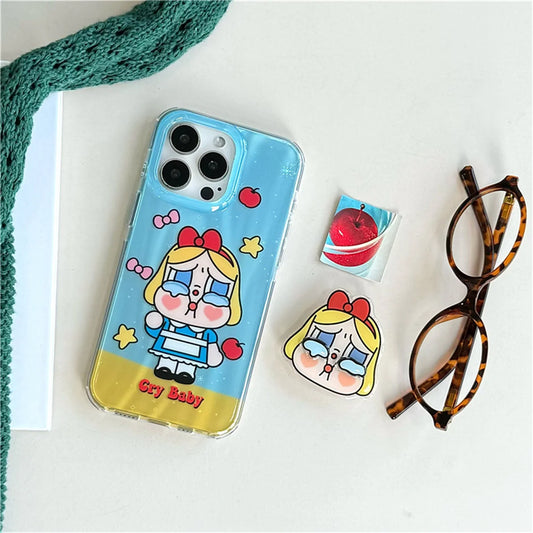 Funny Cartoon Girls iPhone Case with Stand