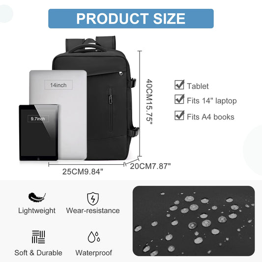 Business Backpacks for Men‘s Bags Women Backpack Travel 40x20x25 Ryanair Carry-Ons, Laptops Backpacks College Schoolbags Bluey - MyLootWare