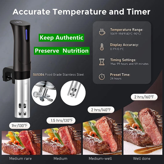 Home Appliance Sous Vide Cooker 1100W WiFi Smart