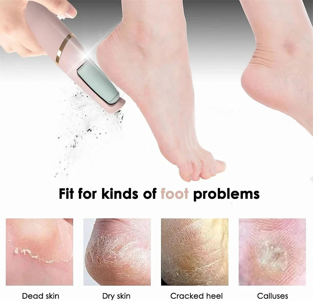 Electric Foot File Grinder Set Dead Skin Dry
