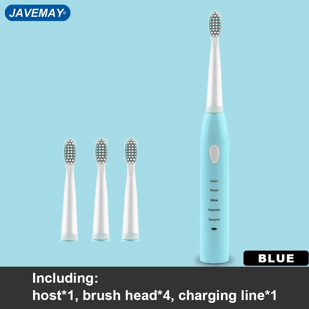 Powerful Ultrasonic Sonic Electric Toothbrush USB