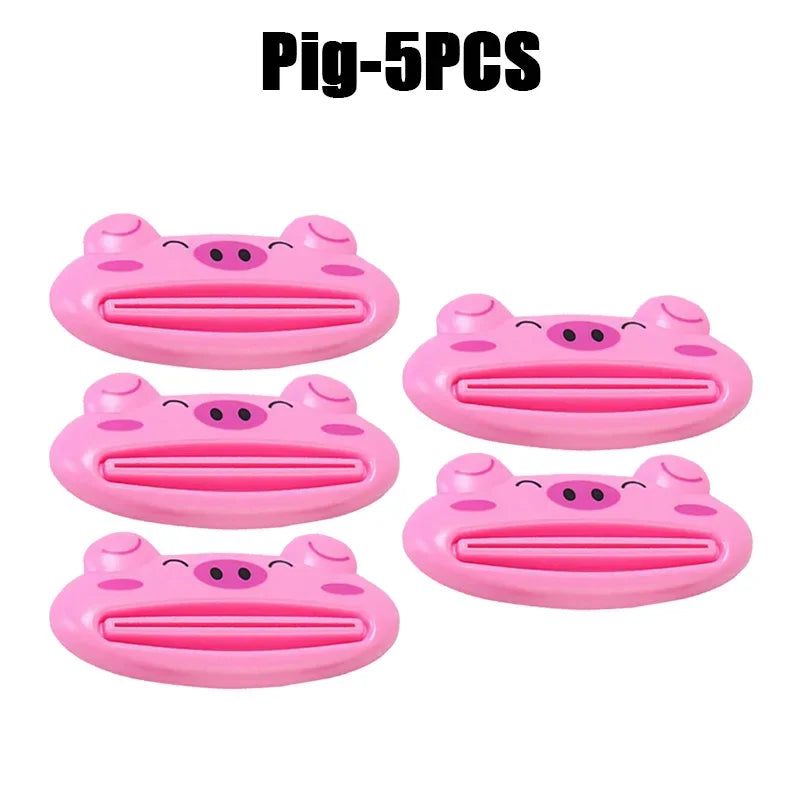 Cartoon Animal Toothpaste Squeezer Easy Use For Children Dispenser Kitchen Gadget Useful Home Tools Bathroom Plastic Tooth Paste - MyLootWare