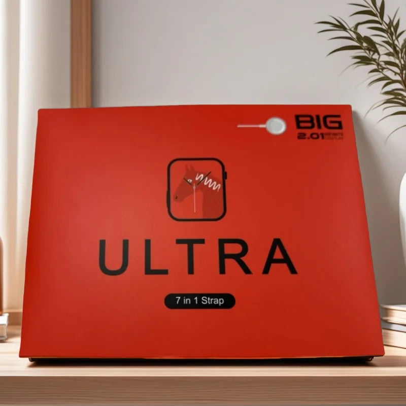 7 Watch Straps New Watch 10 Ultra 3 Smartwatch 2.2HD Amoled Circular Screen ECG Monitoring Reloj Inteligente Wireless Charging - MyLootWare