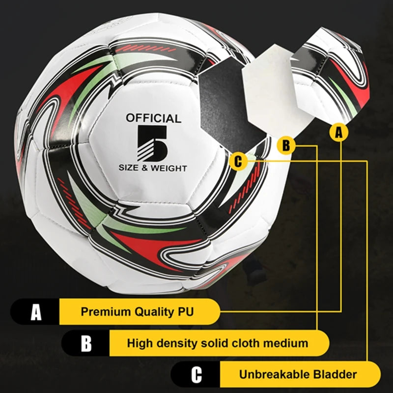 Professional Soccer Ball Size 5 Official Soccer Training Football Ball Competition Outdoor Football