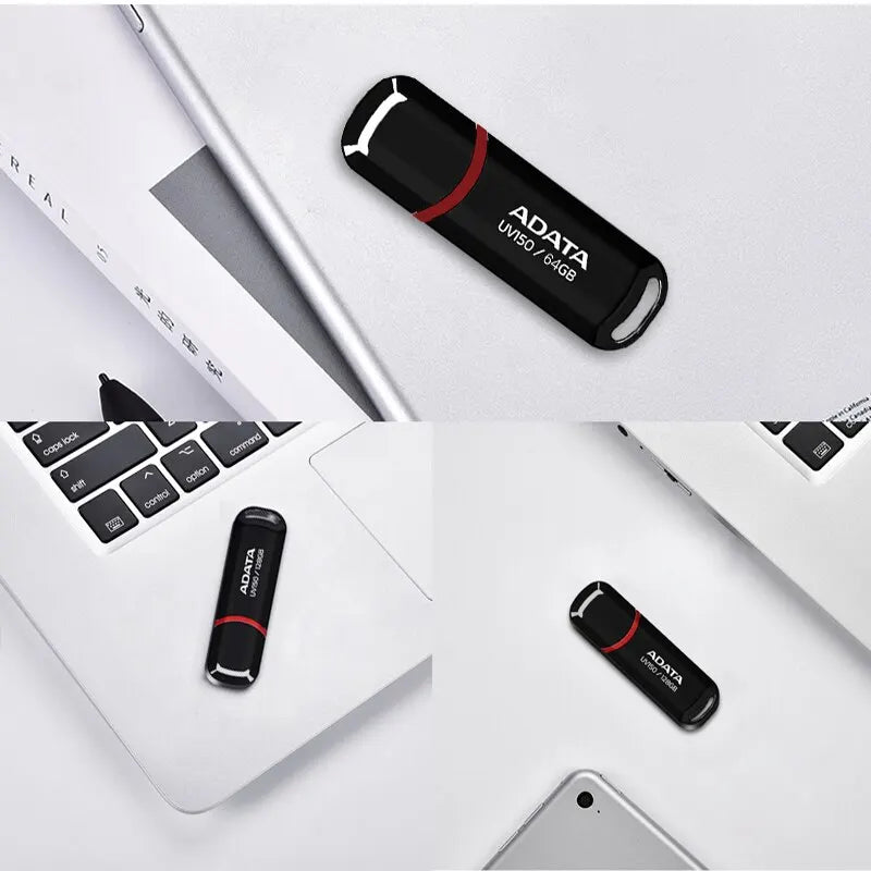 ADATA USB Flash Drives Pendrive UV150 USB 3.2 Pen Drive 32GB 64GB 128GB 256GB CLE USB Flash Disk Mini Key Memory Stick 3.0 - MyLootWare