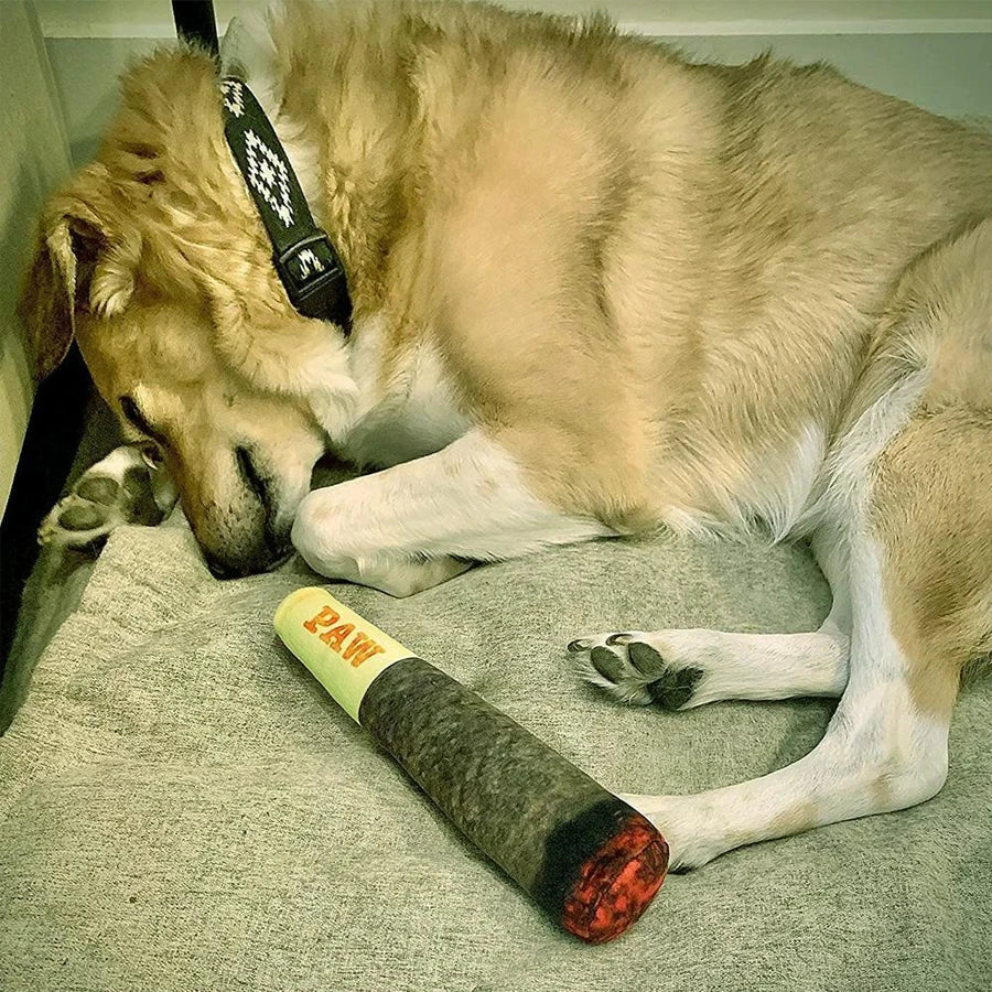 Funny Interactive Dog Toys - Cigar Design Plush