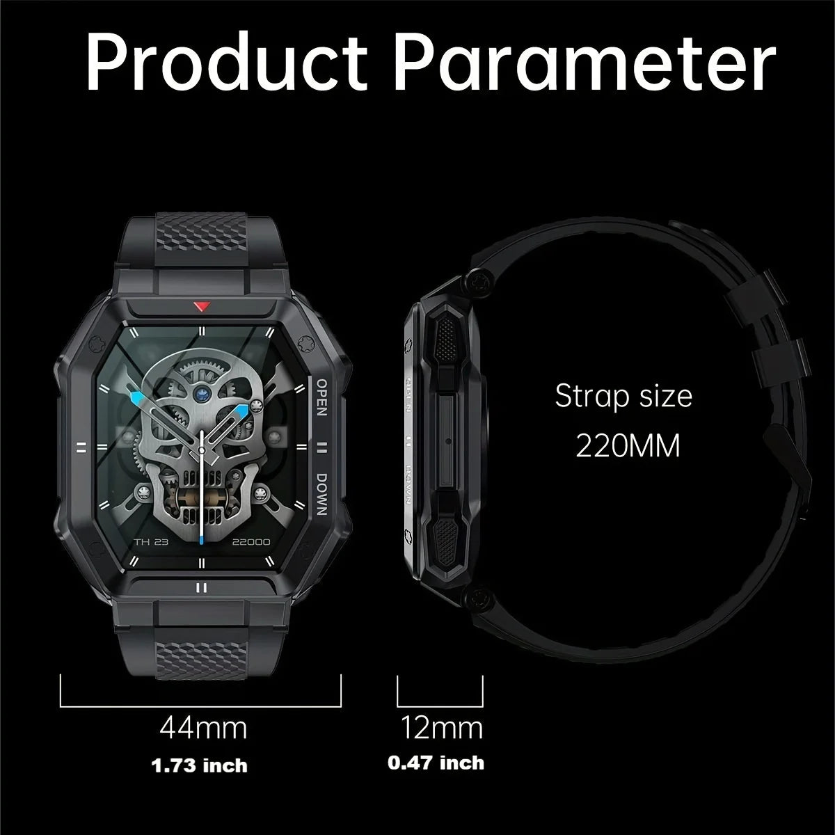 Smart Watch For Andriod 4.4 + & 10S8.0 + Smart Watch Men 1.85 Inch HD Display Bluetooth Connection 350mAh Battery Bracelete