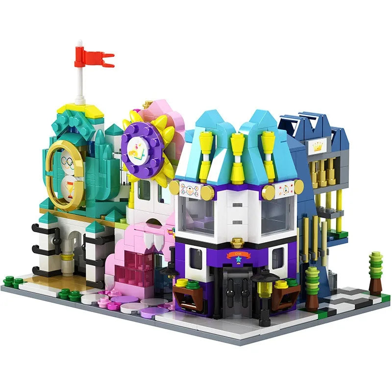 House Building Blocks Mini City Store Street View Snack Street Children's Toys Boys and Girls Gifts Compatible With Lego