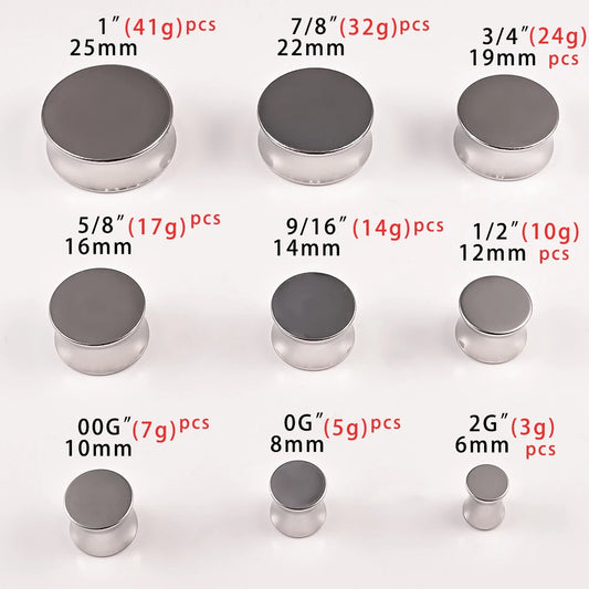 Doearko 2PCS Cool Stainless Steel Solid Double