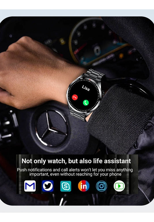 Smart Watch Men 1.53 HD Screen 360*360 Bluetooth