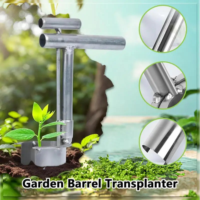 Garden Bucket Transplanter New Bulb Planter Tool for Digging Weeding Soil Sampling Transplanting Handheld Gardening Equipment