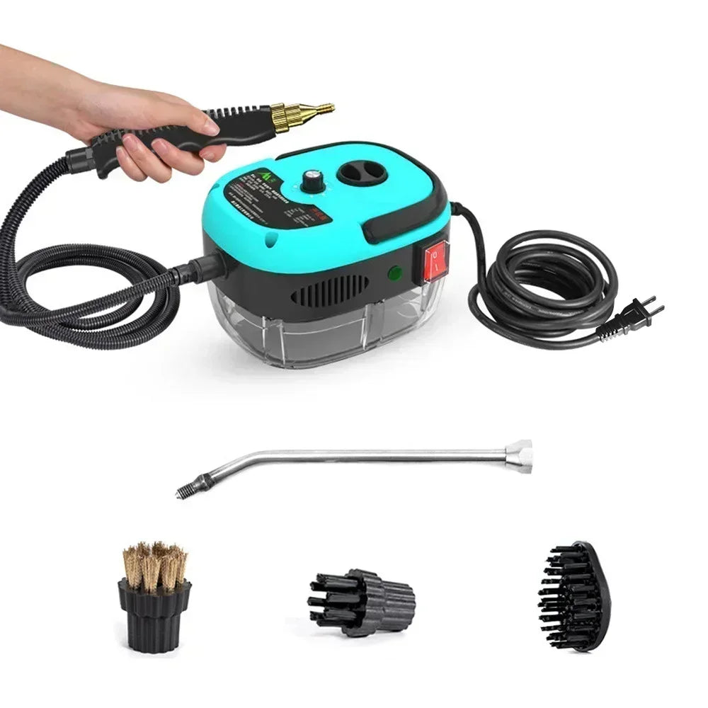 2500W High Pressure and Temperature Handhled Steam Cleaner Commercial Household Air Conditioner Kitchen Hood Car Jet Washer 220V