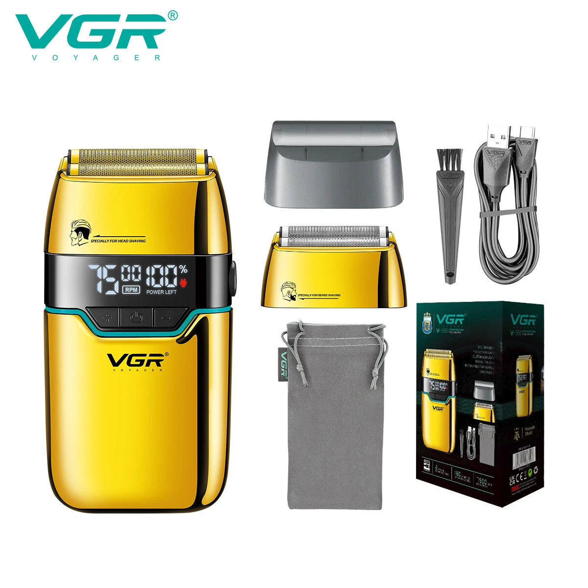 VGR 350 Men's Shaver Convenient Shaver Intelligent