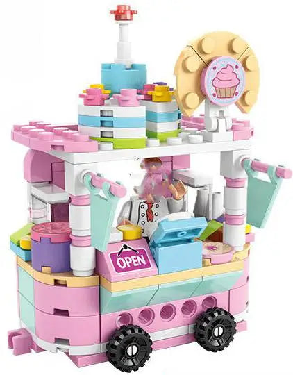 House Building Blocks Mini City Store Street View Snack Street Children's Toys Boys and Girls Gifts Compatible With Lego