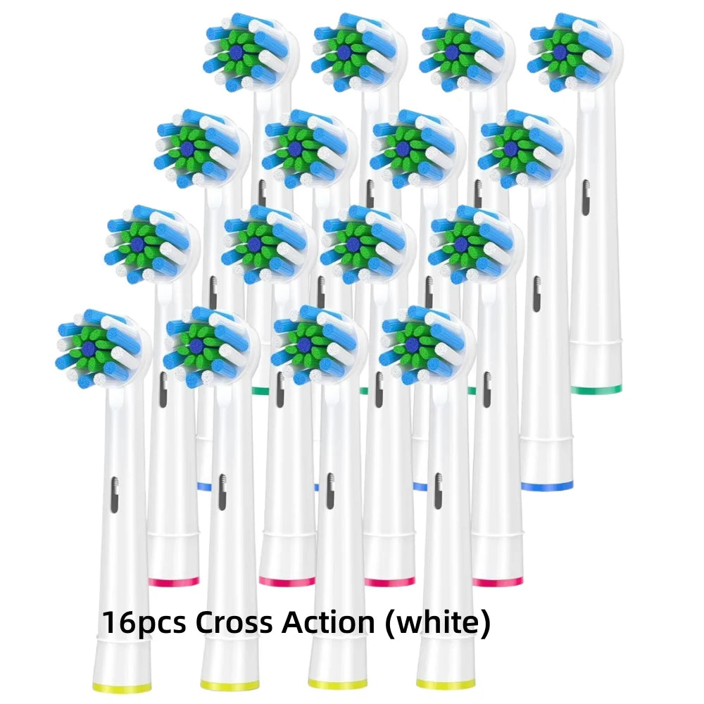 Black EB50 Brush Heads Cross Action 16 Degree Angle Spare Dental Nozzles for Oral B Electric Toothbrush D12/D16/DB4010/DB4510 - MyLootWare
