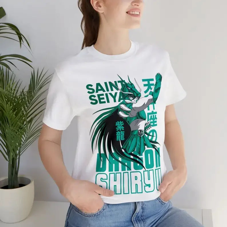 Shiryu T-shirt Unisex, Saint Seiya Anime Lover