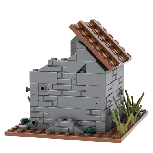 MOOXI Wars Damaged Houses 148Pcs MOC Bricks WW2