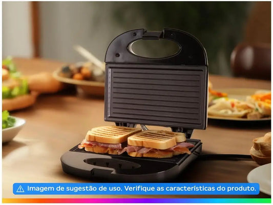 Sandwiches/Grill Lenoxx Easy PSD121 Black-220V