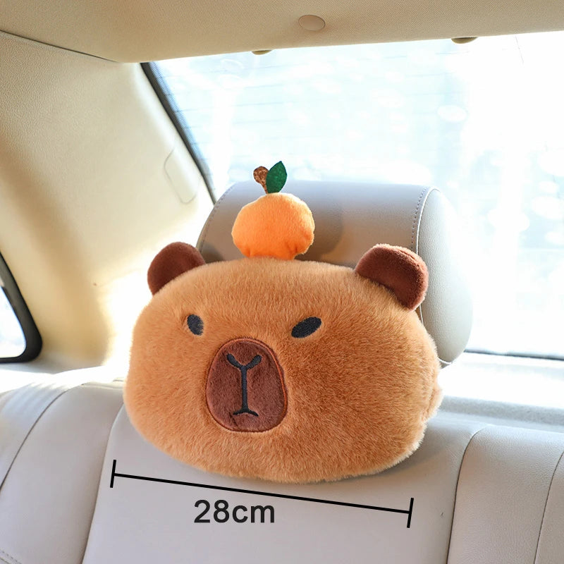 KAPIBARA Plush Toy Capybara Car Pillow Seat Belt