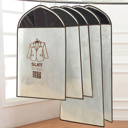 Hanging Clothes Cover with Zipper Suit Coat Outer