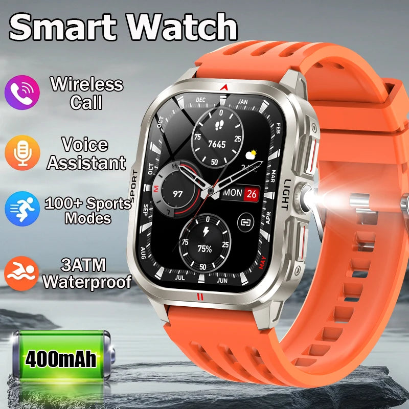 Smartwatch for men 2.01 "high-definition 240*296