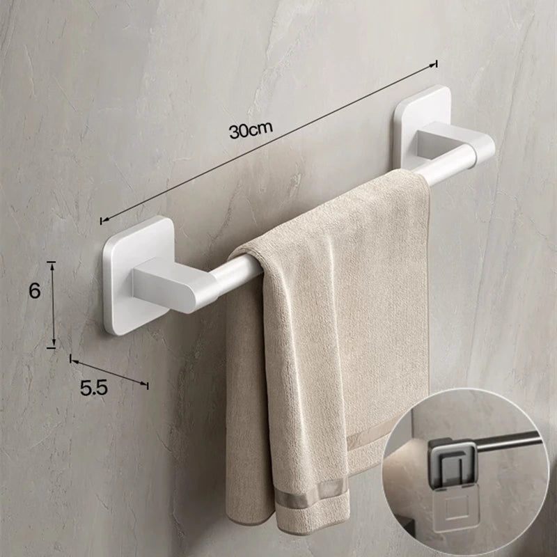 Wall Mounted Towel Holder & Slipper Rack