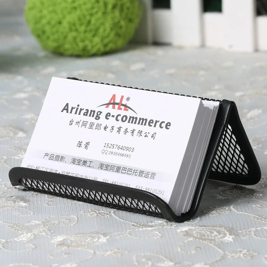White Bench Style Business Card Holder