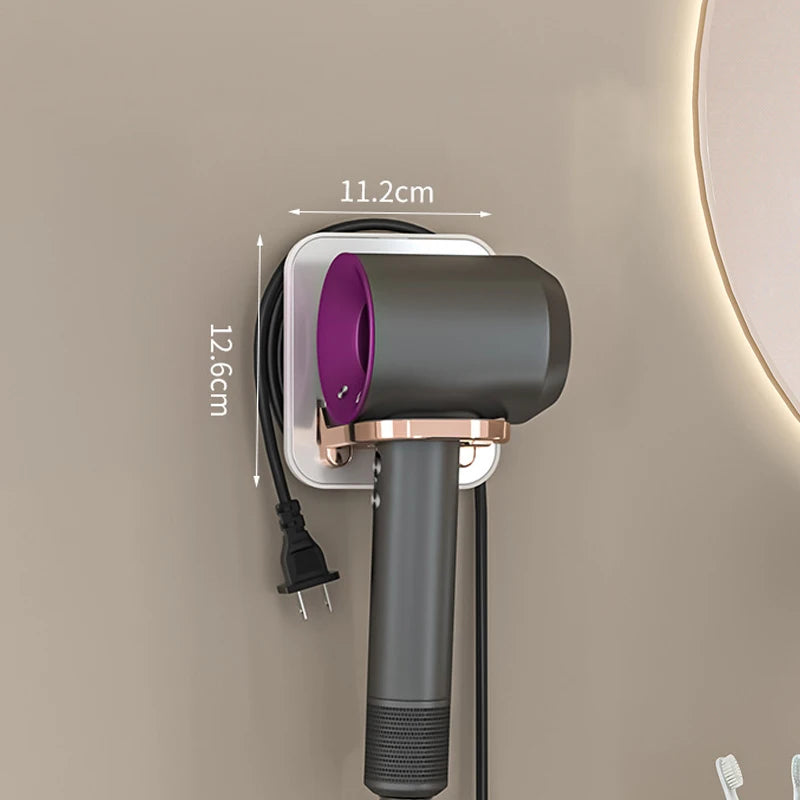 Hair Dryer Holder Rack Wall Mounted Hair