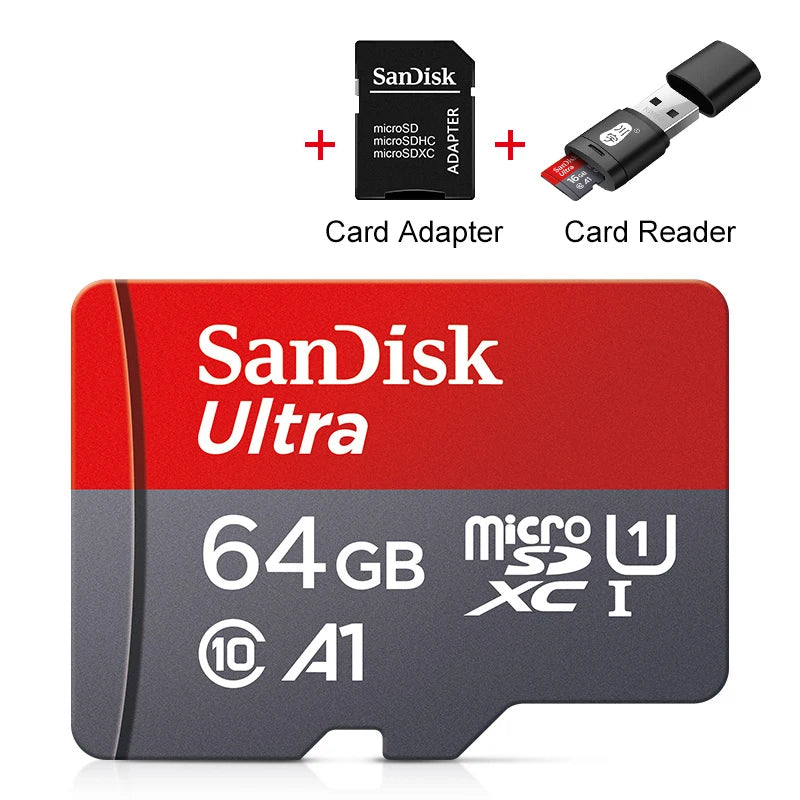 100% Original Sandisk Micro SD Card 64GB Class10 Flash TF Card 64GB Memory Card 64gb memoria disk for samrtphone and table PC - MyLootWare