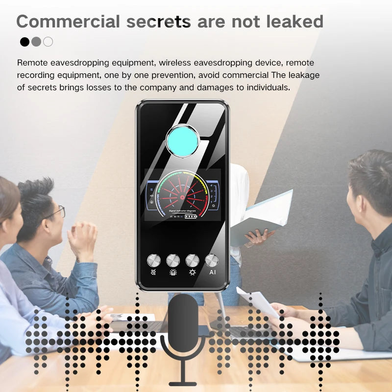 Hidden Spy Camera Detector Security Protection Anti Spy Gadget GPS Tracker Finder Bug Detector Wireless Signal Infrared Scanner