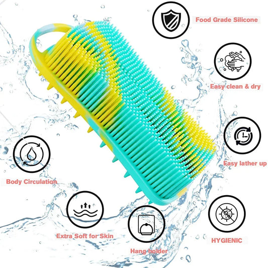Silicone Shower Brush Soft Silicone Body Scrubber