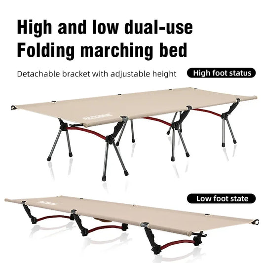 Camping Cot Folding Camping Bed Portable Outdoor Bed Comfortable Sleeping Cots for Adults & Kids Camping, Travel, RV - MyLootWare